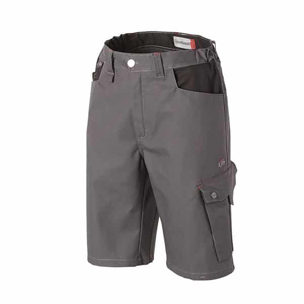 Short de travail B-strong Molinel vue de face gris