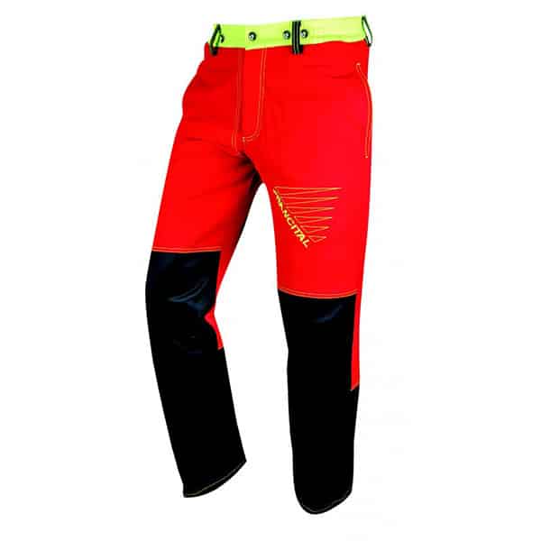 Pantalon anti coupure Prior move Type A CL 1 - Francital noir rouge jaune fluo