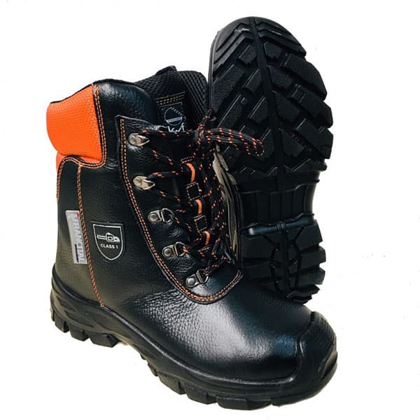 Chaussures forestière Salix CL 1 Francital vue de face noir orange
