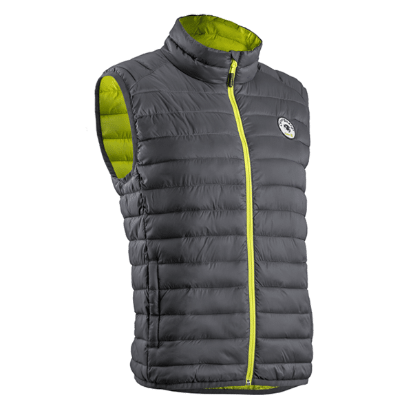 Doudoune sans manches Kuma Coverguard vue de face noir et vert