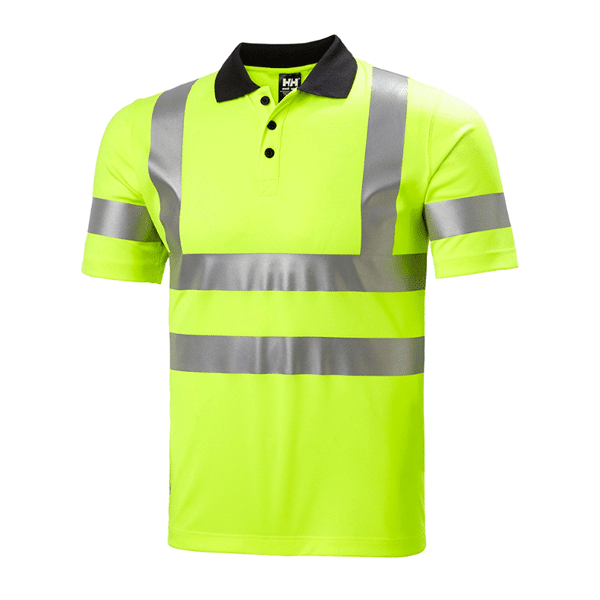 Polo haute visibilité Addvis Helly Hansen vue de face orange