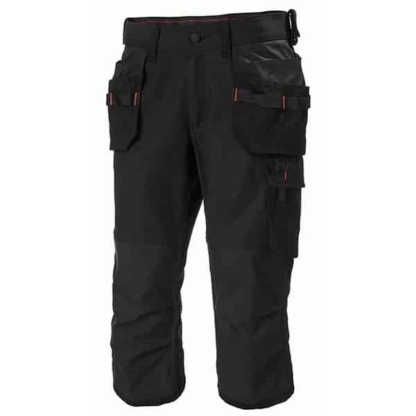 Pantacourt de travail Oxford - Helly Hansen vu de face noir