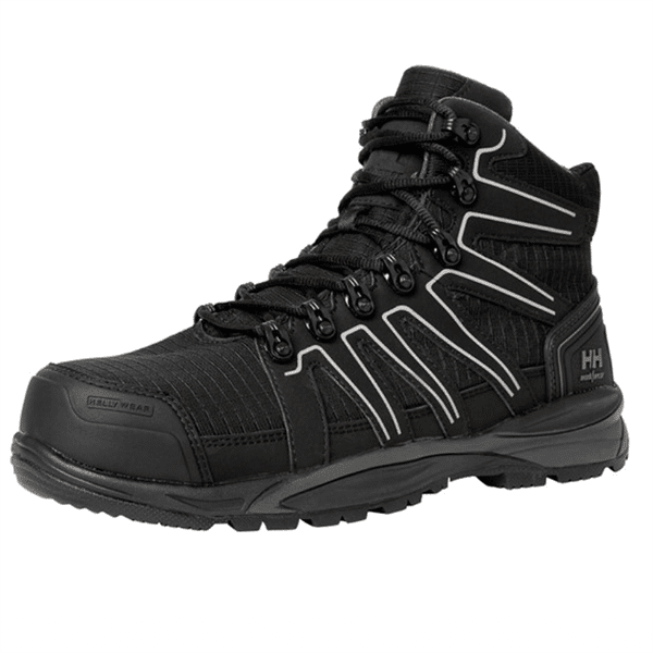 Chaussures de sécurité Montantes Manchester S3 Helly Hansen vue de coté noir