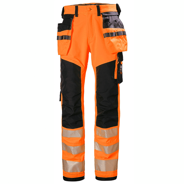 ORANGE FLUO / ÉBÈNE