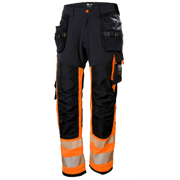 ORANGE FLUO / ÉBÈNE
