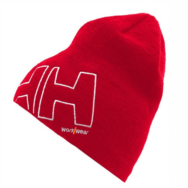 Bonnet WW logotypé Helly Hansen vue de face rouge