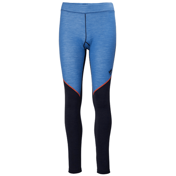 Sous pantalon thermique femme Lifa Merino - Helly Hansen vue face bleu