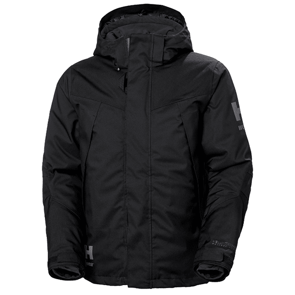 Veste de travail hiver Bifrost Helly Hansen vue de face noir