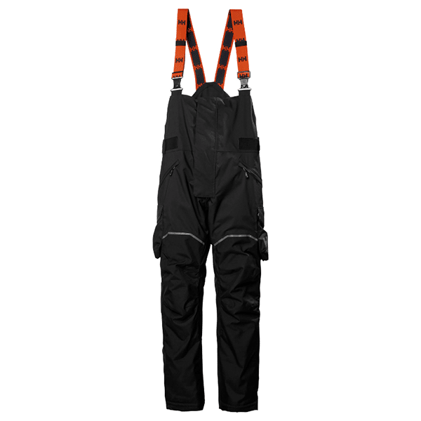 Salopette d’hiver Bifrost - Helly Hansen vue face noir orange