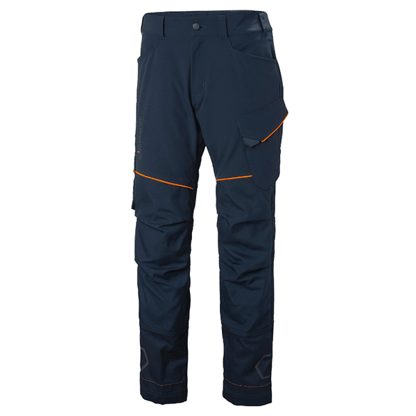 Pantalon de travail Chelsea Evolution Work BRZ Helly Hansen vue de face bleu marine