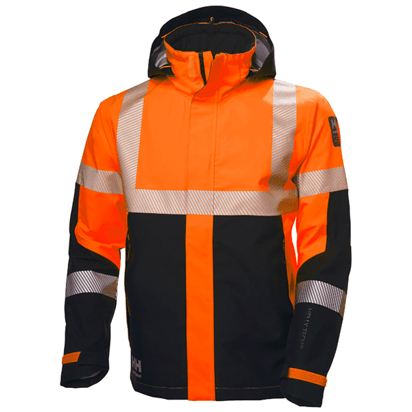 ORANGE FLUO / ÉBÈNE