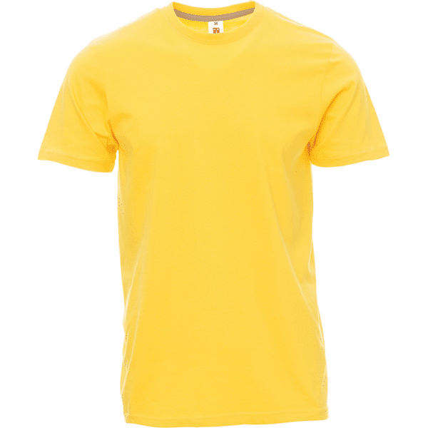 T-shirt Sunset Payper vue de face jaune