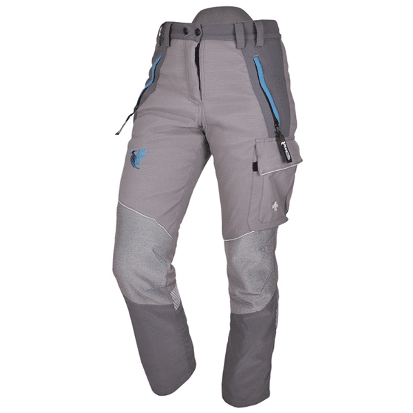 Pantalon de protection femme Hera Type A CL 1 - Francital vue de face bleu et gris