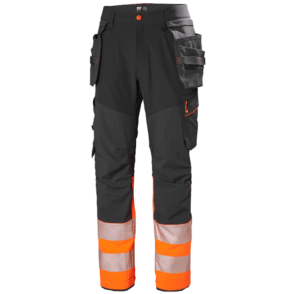 ORANGE FLUO / ÉBÈNE