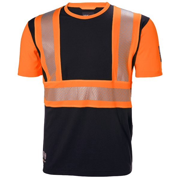 ORANGE FLUO / ÉBÈNE