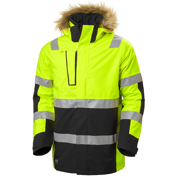 Parka haute visibilité d’hiver Alna 2.0 - Helly Hansen vue face vert
