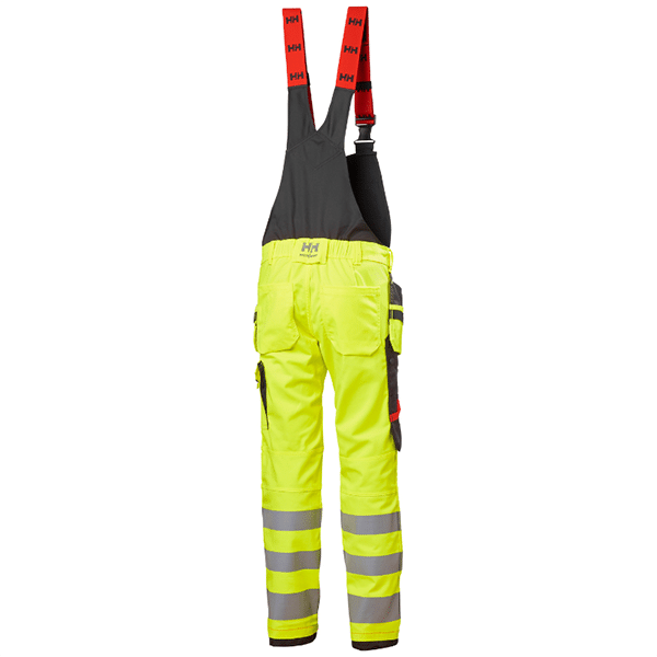 Cotte haute visibilité Alna 2.0 Construction Helly Hansen vu arrière gris vert