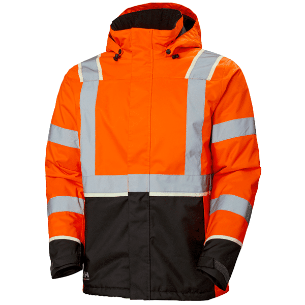 ORANGE FLUO / ÉBÈNE