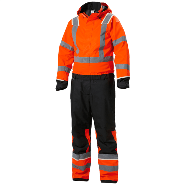 Combinaison Haute Visibilité d’hiver UC-ME - Helly Hansen vue face orange noir