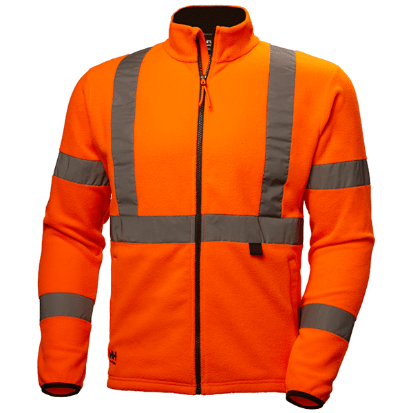 Polaire haute visibilité Addvis - Helly Hansen vue face orange
