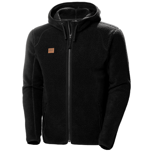 Polaire à capuche Heritage Helly Hansen vue de face noir