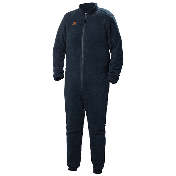 Combinaison polaire Heritage Helly Hansen vue de face bleu marine