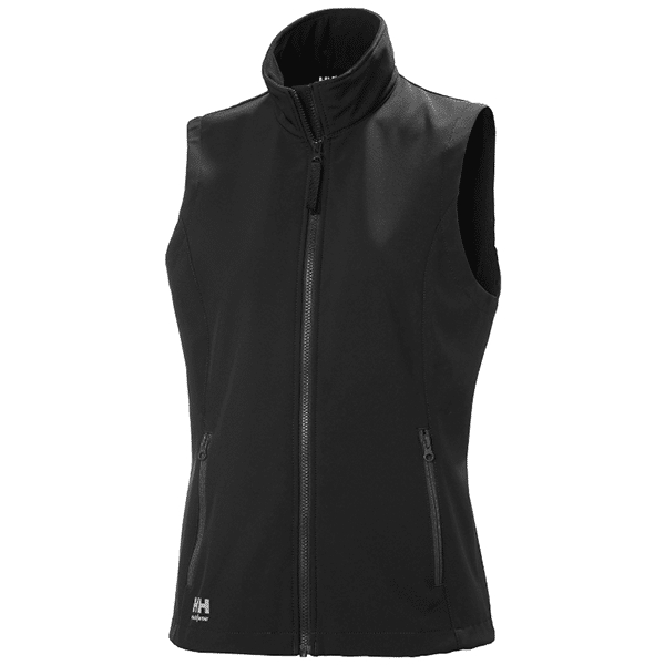Softshell sans manche W Manchester 2.0 Helly Hansen vue de face noir