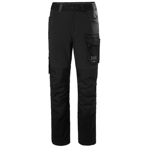 Pantalon de travail femme W Luna 4X Cargo Helly Hansen vue de face noir