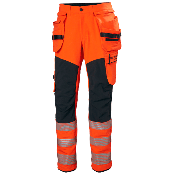 ORANGE FLUO / ÉBÈNE