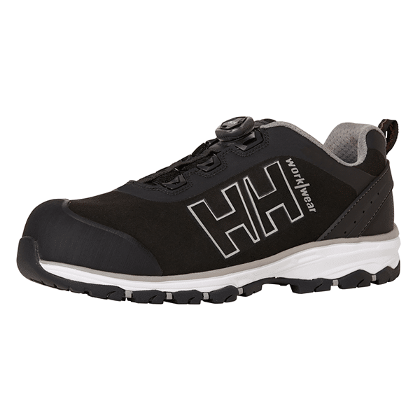 Baskets de sécurité basses Chelsea évolution boa S3 Helly Hansen vue de coté noir