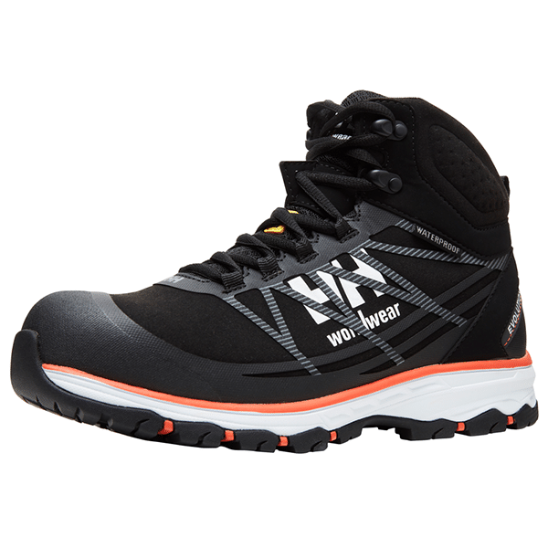 Chaussures de Sécurité montantes Chelsea Evolution S3 Helly Hansen vue de coté noir
