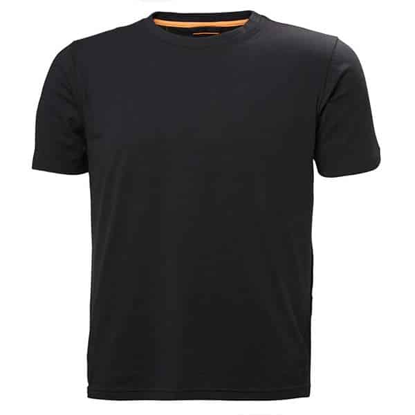 T-shirt de travail Chelsea Evolution Helly Hansen vu de face noir
