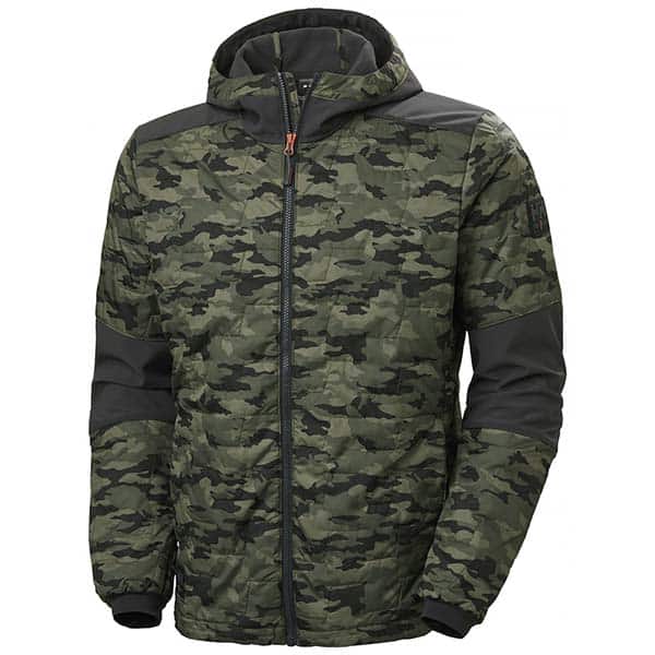 Veste de travail à capuche Kensington Helly Hansen vue de face motif militaire