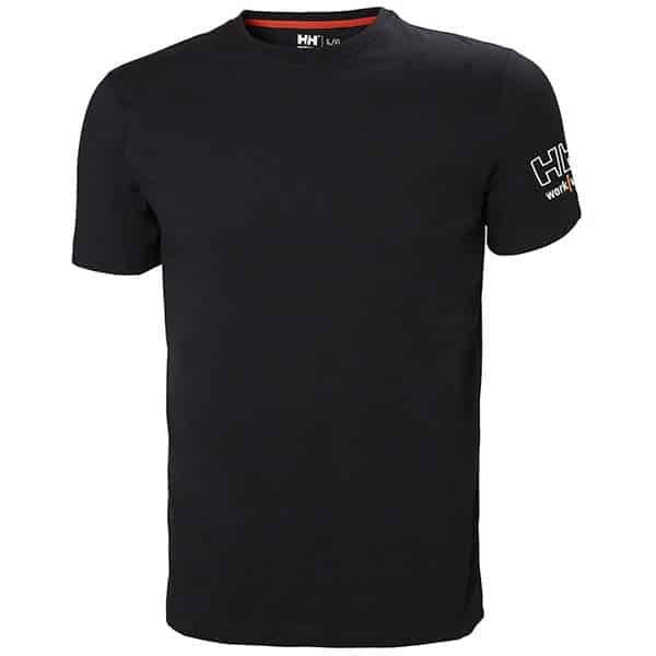 T-shirt de travail Kensington Helly Hansen vu de face noir