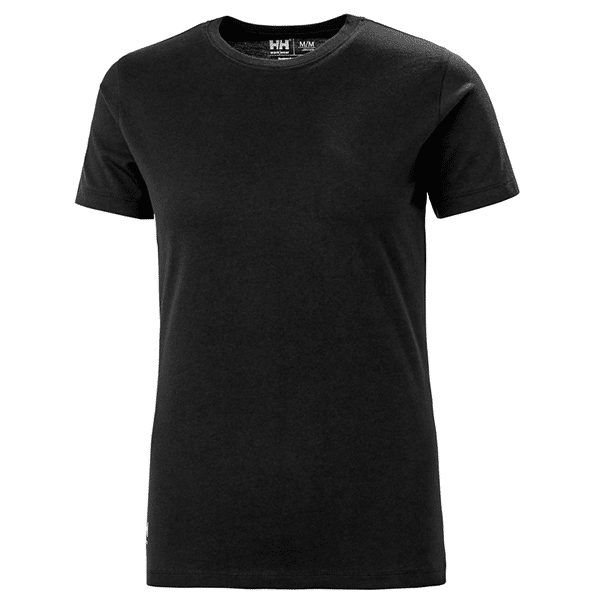 T-shirt de travail femme W Classic Helly Hansen vue de face noir