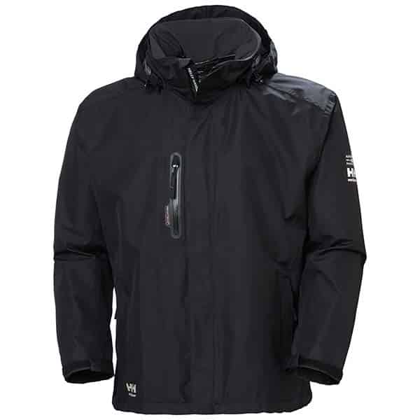 Veste imperméable Manchester Helly Hansen vue de face noir