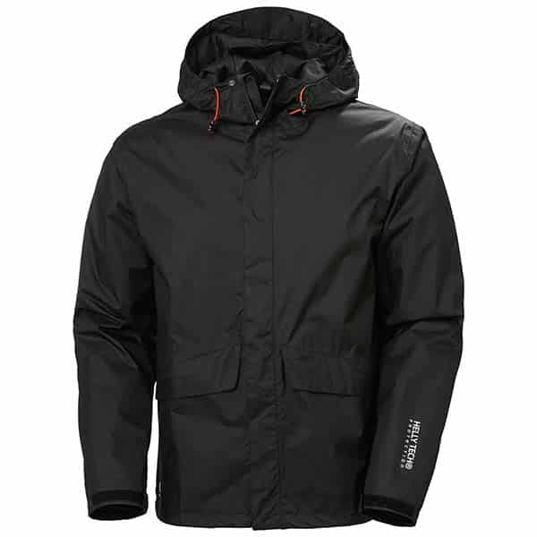 Veste de pluie Manchester - Helly Hansen vue de face noir