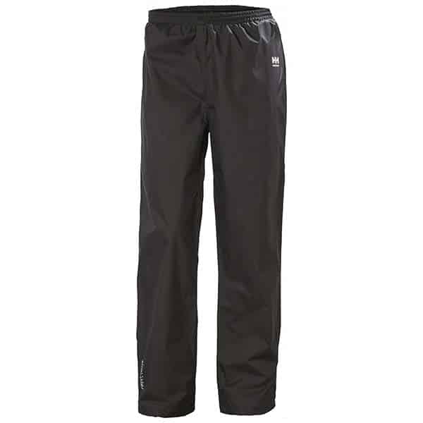 Pantalon de pluie imperméable Manchester Helly Hansen vue de face noir