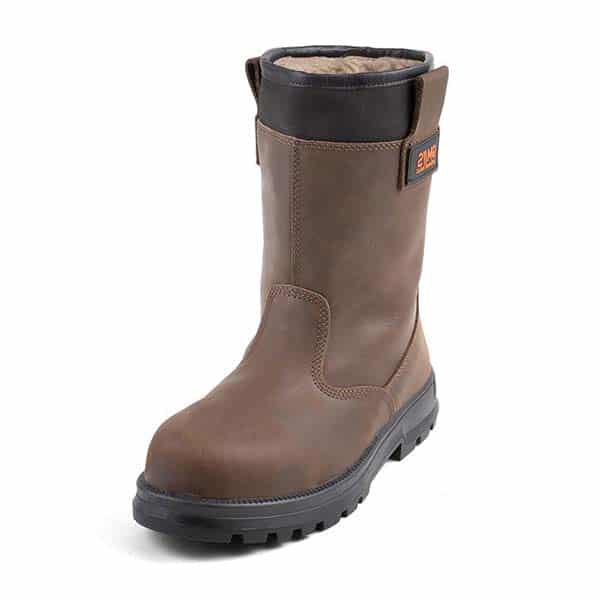 Bottes de sécurité fourrées Kama Gaston Mille vue de coté marron