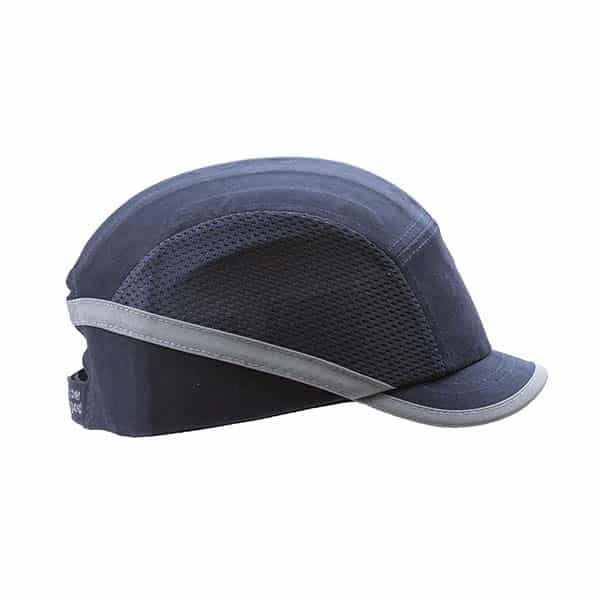 Casquettes anti heurts Shockproof cap 10 pièces Coveguard vue de coté bleu