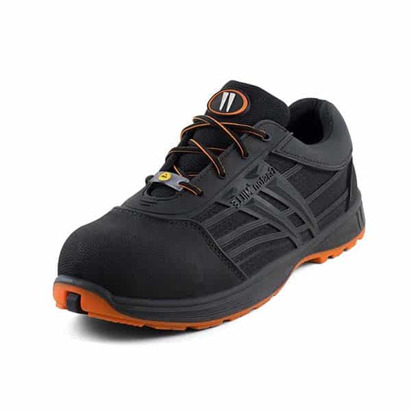 Chaussures de sécurité basses Mars S3 Gaston Mille vue de coté noir