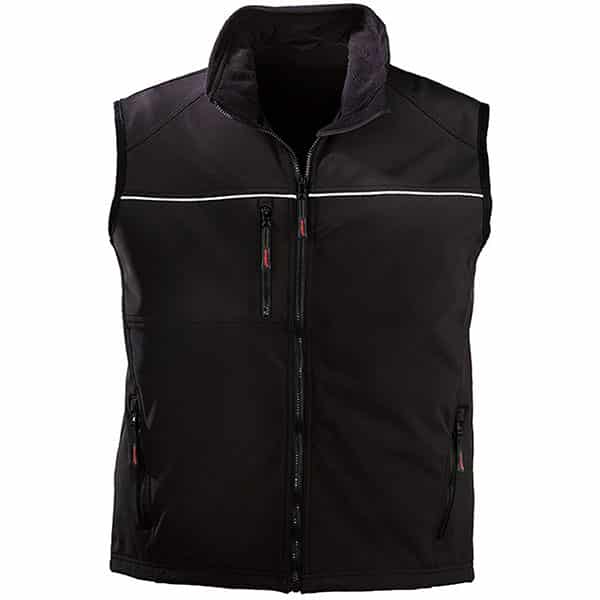 Gilet sans manches Yang Reflect Coverguard vue de face noir