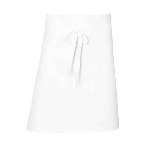 Tablier Boulanger TB Molinel vue de face blanc