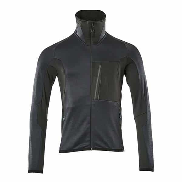 Polaire zippée Stretch Advanced Mascot vue de face bleu marine