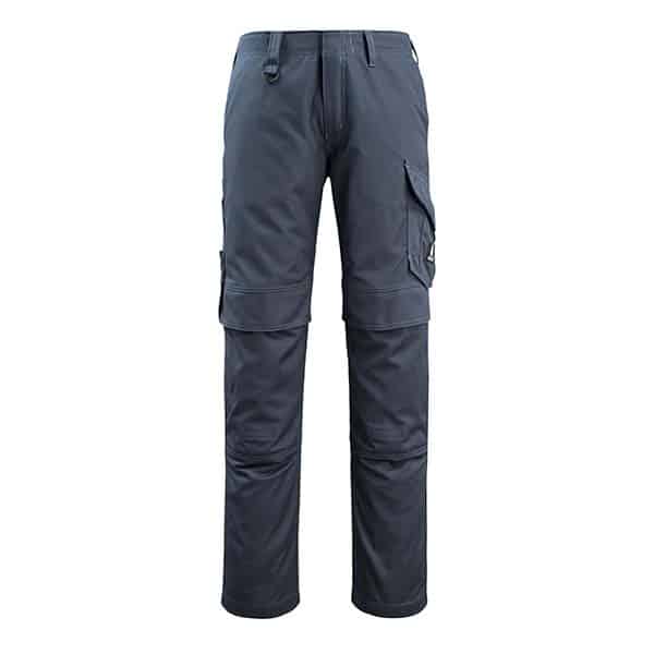 Pantalon de travail Mannheim poches genouillères Mascot vue de face gris