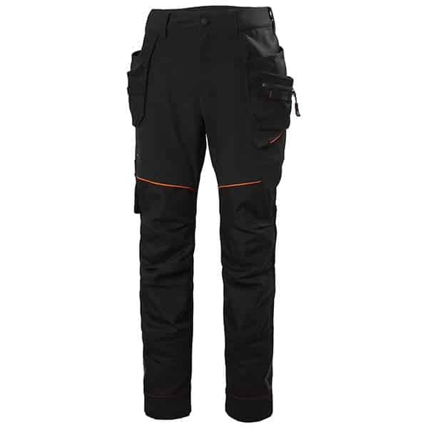 Pantalon de travail construction Chelsea Evolution BRZ Helly Hansen vu face noir