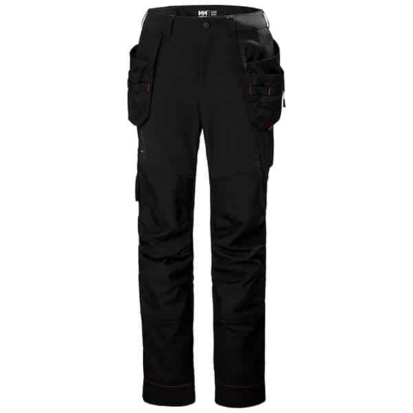 Pantalon de travail femme W Luna BRZ Construction Helly Hansen vue de face noir
