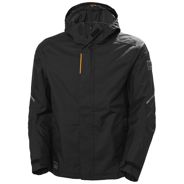 Veste de travail impermeable Kensington Helly Hansen vue de face noir