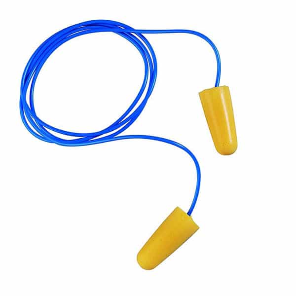 Bouchons d’oreilles avec cordon Bic cord 150 pièces Coverguard vue de face orange