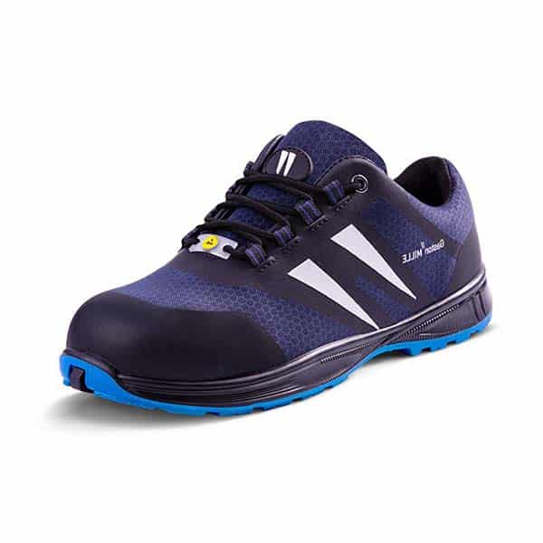 Chaussures de sécurité basses Ceres S3 Gaston Mille vue de coté bleu